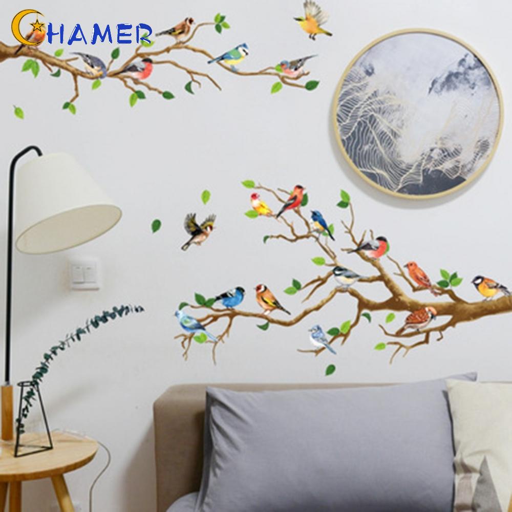 Decal Dán Tường Hình Cành Cây Và Chim Chóc