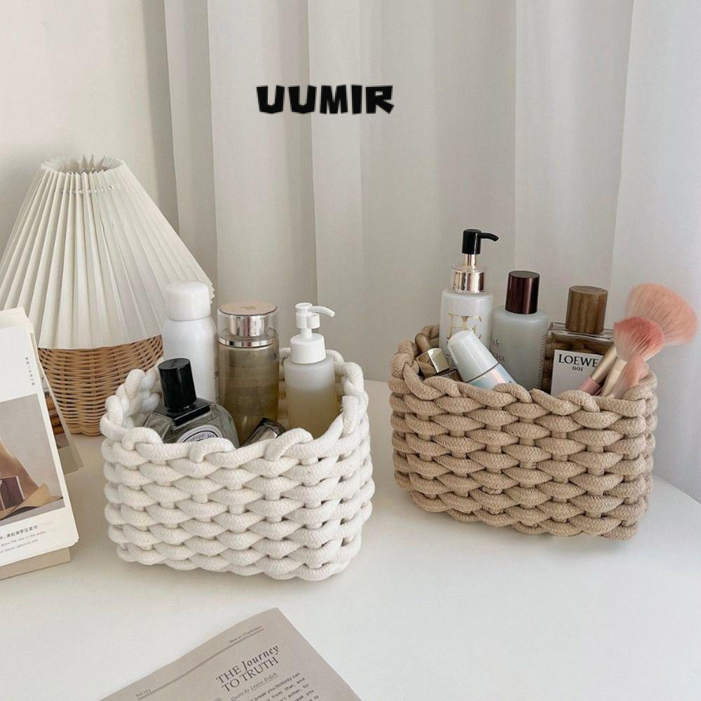 UUMIR Giỏ Đan Dây Thừng Cotton Lanh Đựng Đồ Chơi / Đồ Chơi Cho Bé