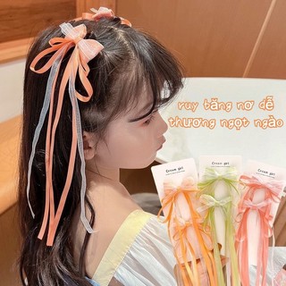 Kẹp tóc nơ bện xinh xắn cho bé gái
