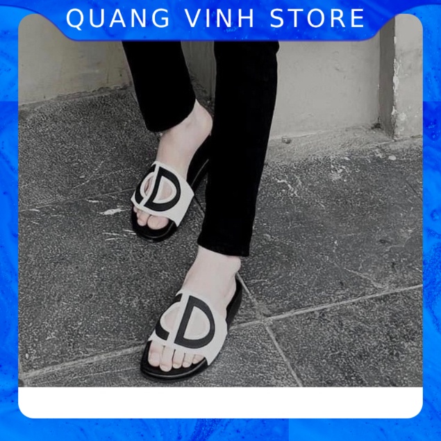 Dép nam nữ quai ngang CD full màu dép đế dày chống trơn trượt HOT TREND