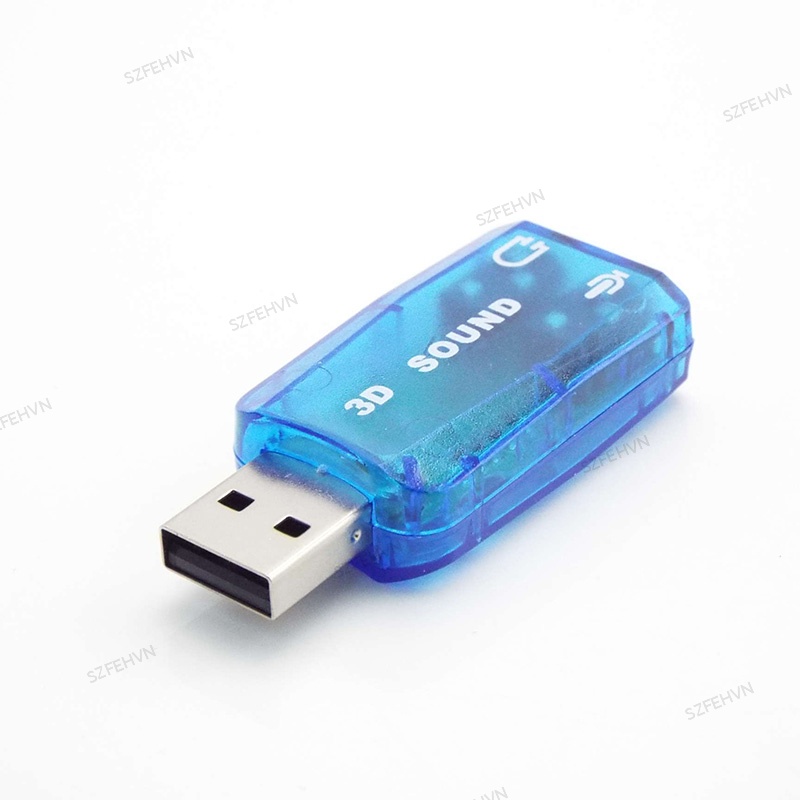 Đầu Chuyển Đổi Thẻ Âm Thanh 3d Từ Usb 2.0 Sang 3.5mm Chuyên Dụng Cho Laptop