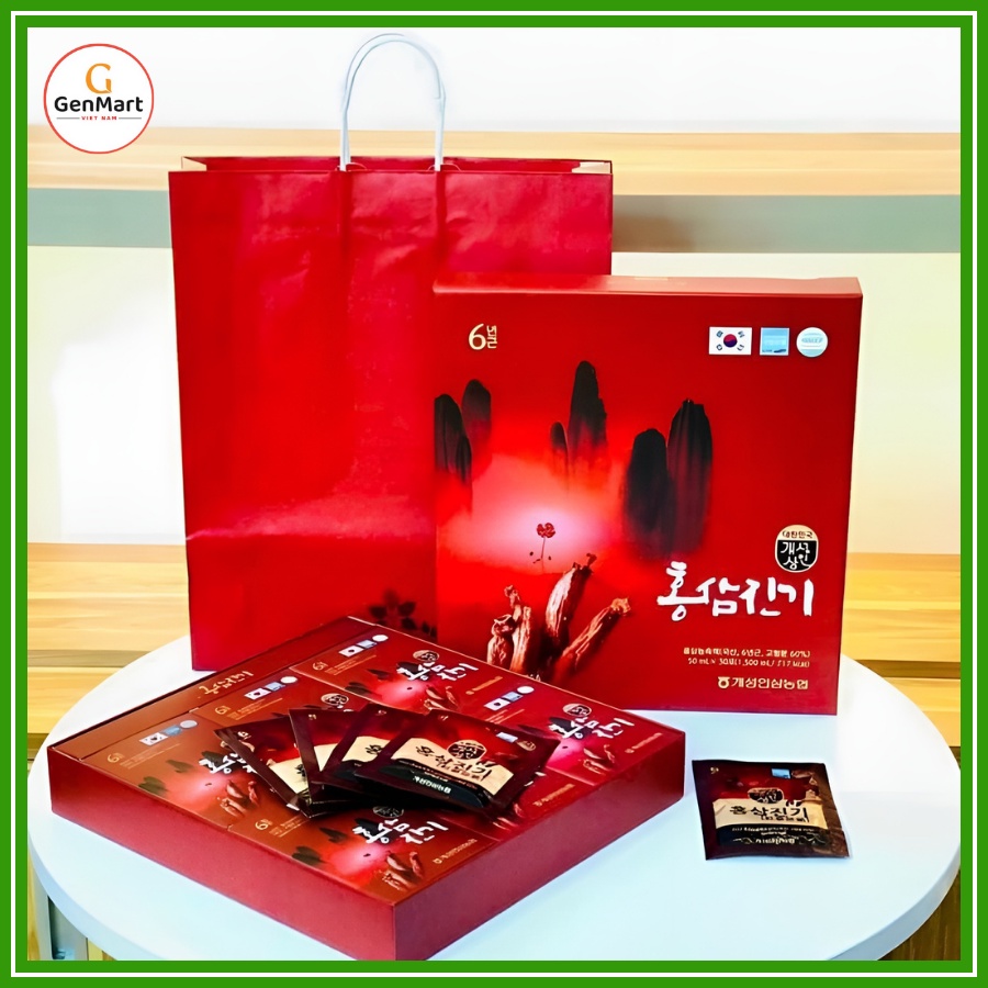 Nước Hồng Sâm Núi Chinki Cao Cấp Hàn Quốc Hộp 30gói x 50ml