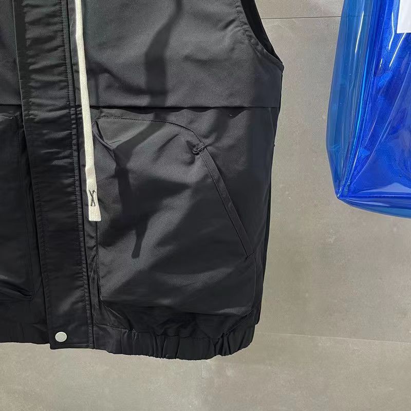 Áo Khoác Ghi Lê Có Mũ Trùm Đầu Màu Sắc Đơn Giản Cho Nam Giới