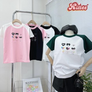 Áo baby tee mini heart áo thun nữ form vừa dễ thương
