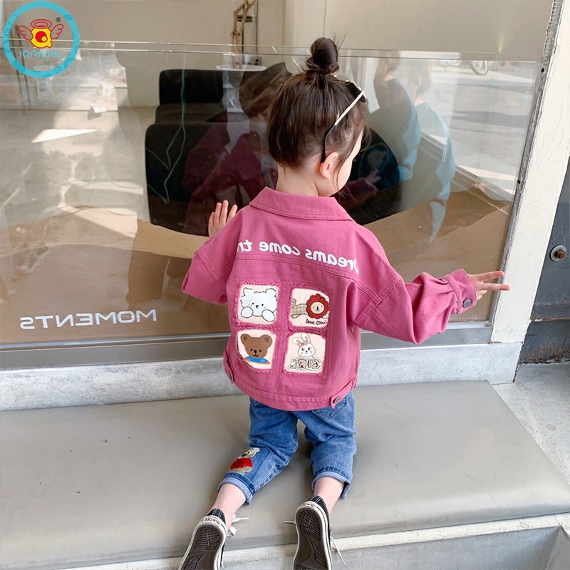 Áo Khoác denim Thời Trang Mùa Xuân Cho Bé Gái