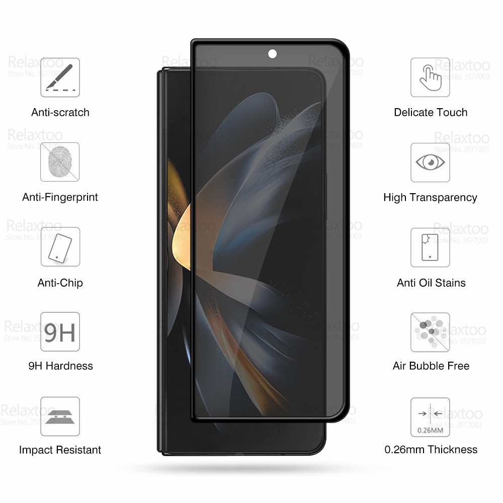 2-1pcs kính cường lực riêng tư cho samsung galaxy z fold 5 4 3 5 fold5 bảo vệ màn hình samung fold4 fold3 fold5 5g cover film bảo vệ