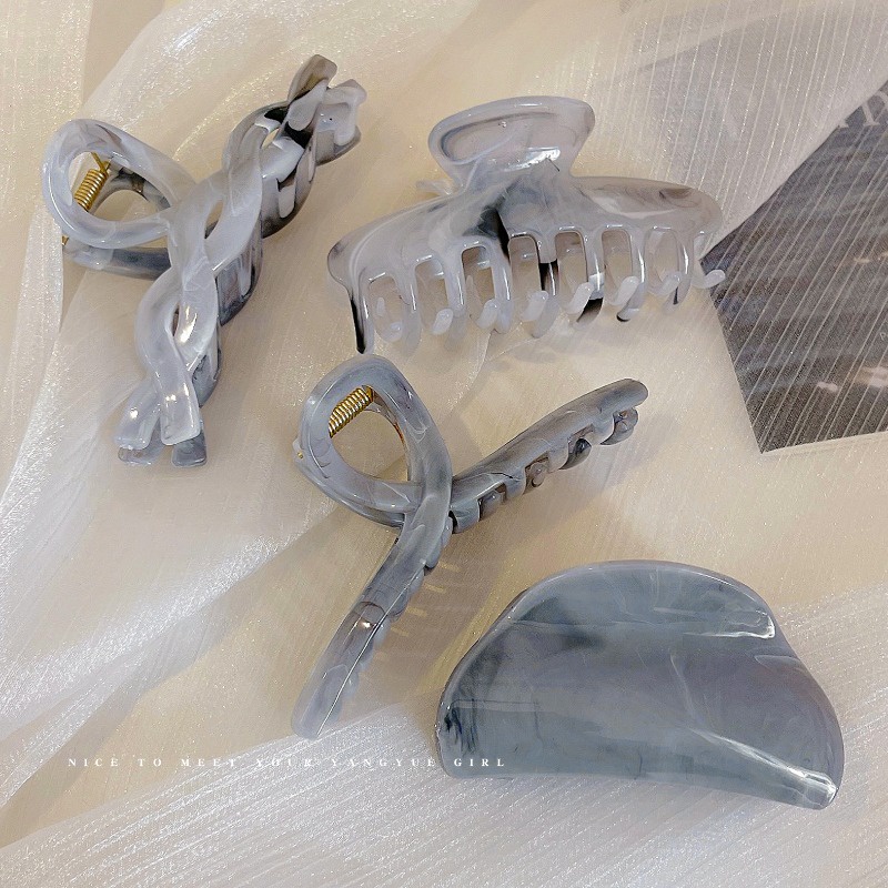 Kẹp Tóc Hình Cá Mập Bằng acrylic Đơn Giản Thời Trang
