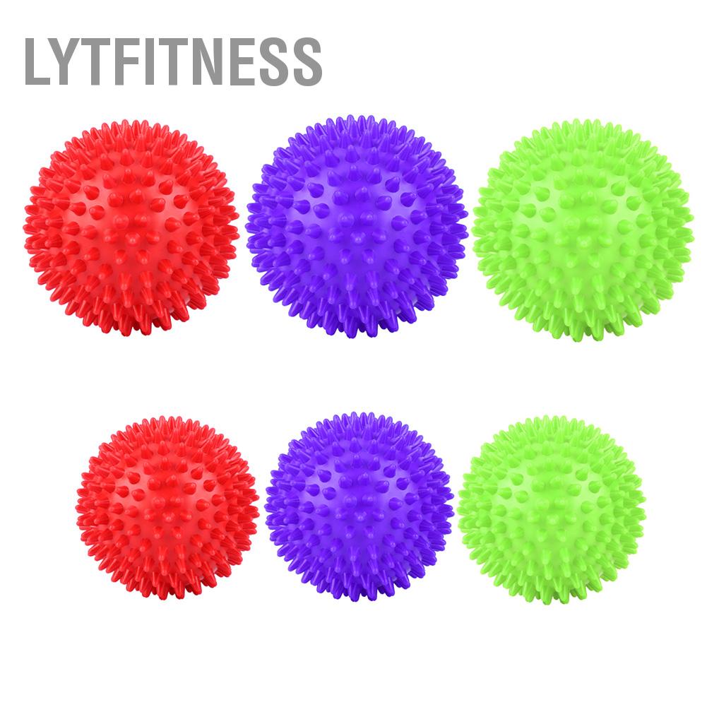 LYTFitness Con lăn massage bằng nhựa bền Cơ thể bóng có gai Tập dục Dụng cụ thư giãn ngón tay 7 5cm/9cm