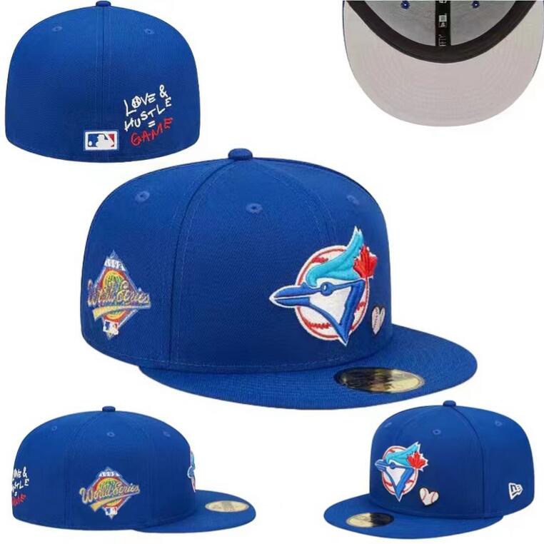 Boston Red Sox Oakland Điền kinh Toronto Blue Jays LA Casual MLB Size Mũ đội Unisex Thêu chữ Full Niêm phong Mũ