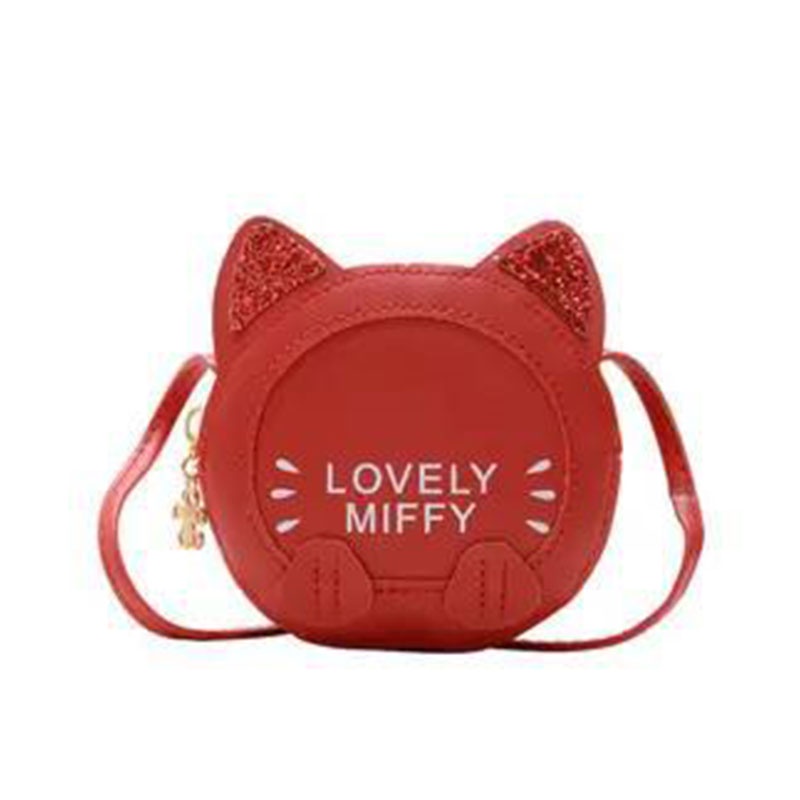 Túi Đeo Chéo Vai Hình Mèo Hoạt Hình Đáng Yêu Dành Cho Bé Gái
