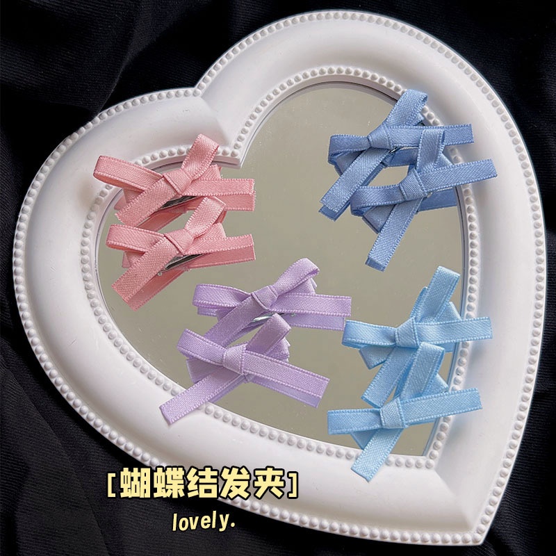 Kẹp Tóc Hình Nơ Ruy Băng Đơn Giản Thanh Lịch Cho Nữ