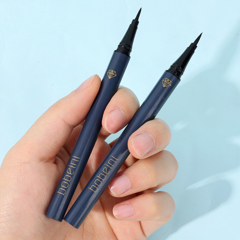 Long-lasting smooth liquid eyeliner pencil / waterproof quick drying non-smudge easy to color black eye liner pen mỹ phẩm trang điểm