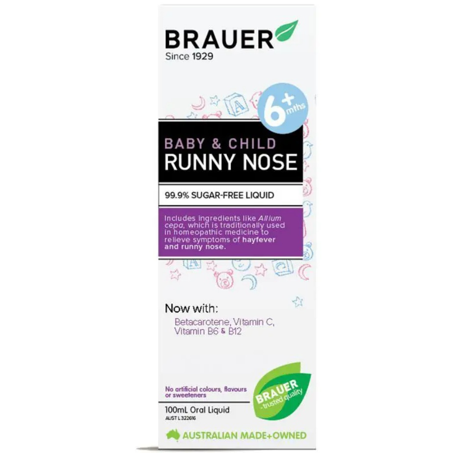 Siro giảm sổ mũi Healthy Care brauer runny nose cho bé từ 6 tháng chai 110ml Extate Official Mall