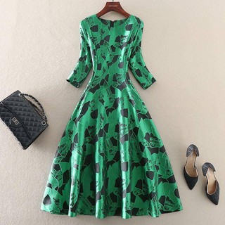 Đầm Dáng Chữ A Tay Lửng Cao Cấp Thời Trang Dành Cho Nữ