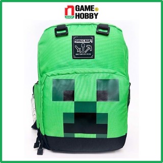Ba lô minecraft creeper đựng cặp sách, laptop