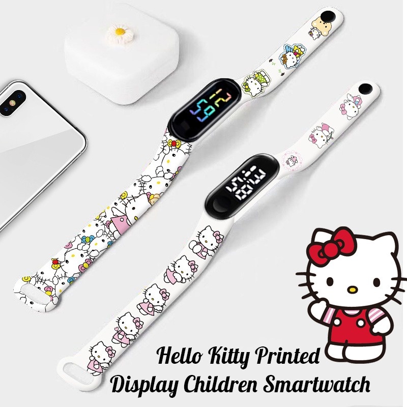 SANRIO Đồng Hồ Thông Minh Hình Hello Kitty Đáng Yêu Cho Bé