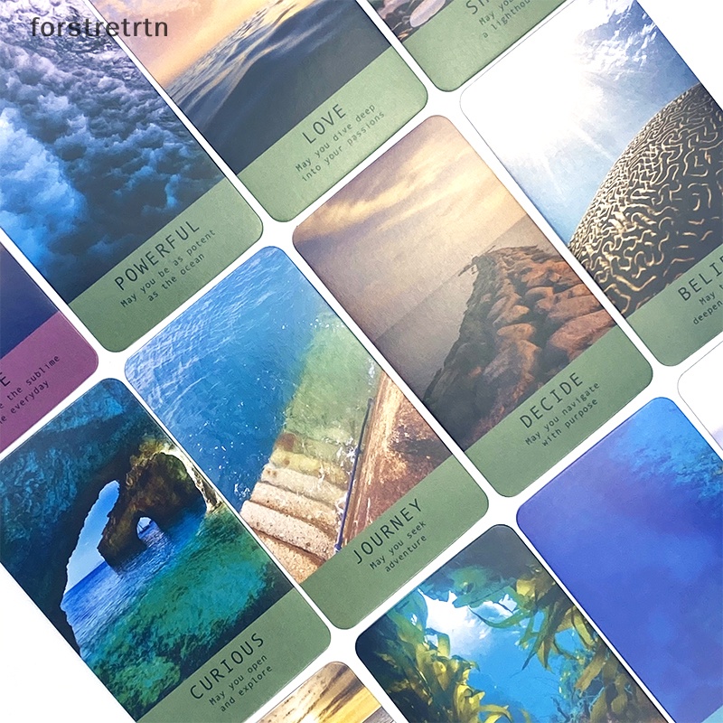 Forstretrtn sea soul journeys oracle card tarot lời tiên tri số phận bói toán bộ bài gia đình ban tiệc trò chơi người mới bắt đầu bài bói trò chơi en