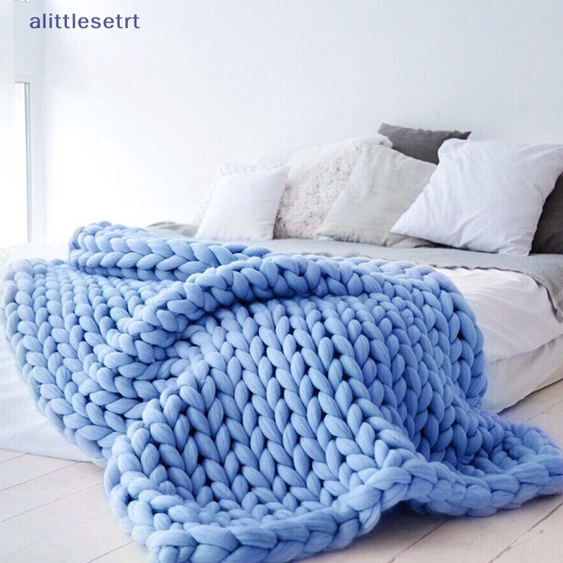 Aa sợi len cồng kềnh chunky arm knitg siêu mềm giant ball roving crocheg diy vn