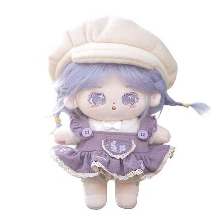 Búp Bê Nhồi Bông Màu Da Khói 20cm Cho Bé Gái