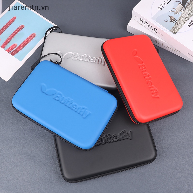 Jiarenitn 1pc túi đựng vợt bóng bàn di động eva túi xách hình vuông hộp đựng vợt vn