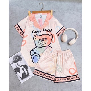 (Chubby Bigsize) Bộ Lụa Xước ĐÙI 5D Bigsize 50-95kg BD09