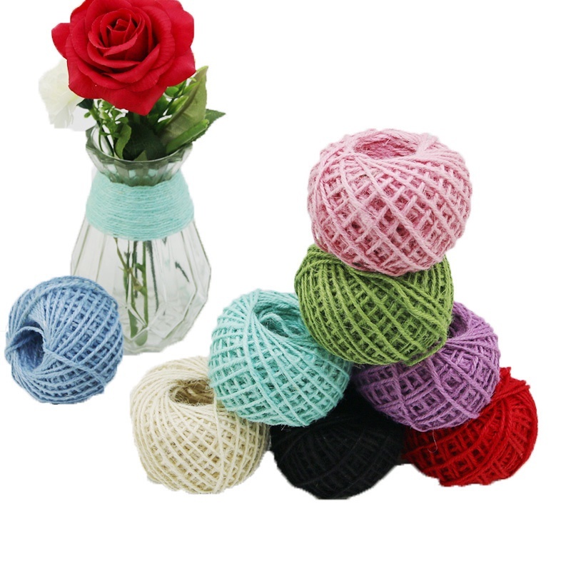 3mm phong cách retro handmade sáng tạo dây gai dầu trang trí bình vật liệu trang trí mặt dây chuyền