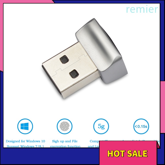 Re usb fingerprint reader tương thích với win7 / 10/11 biometric scanner padlock