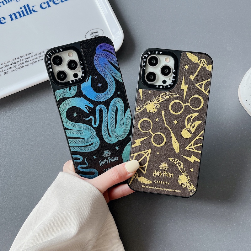 Vỏ điện thoại kết cấu bằng da casetify cho iPhone 15 14 13 12 11 pro