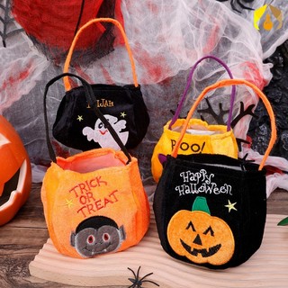 Halloween tote bag / trick trick or treat ghost candy bag festival party halloween trang trí
