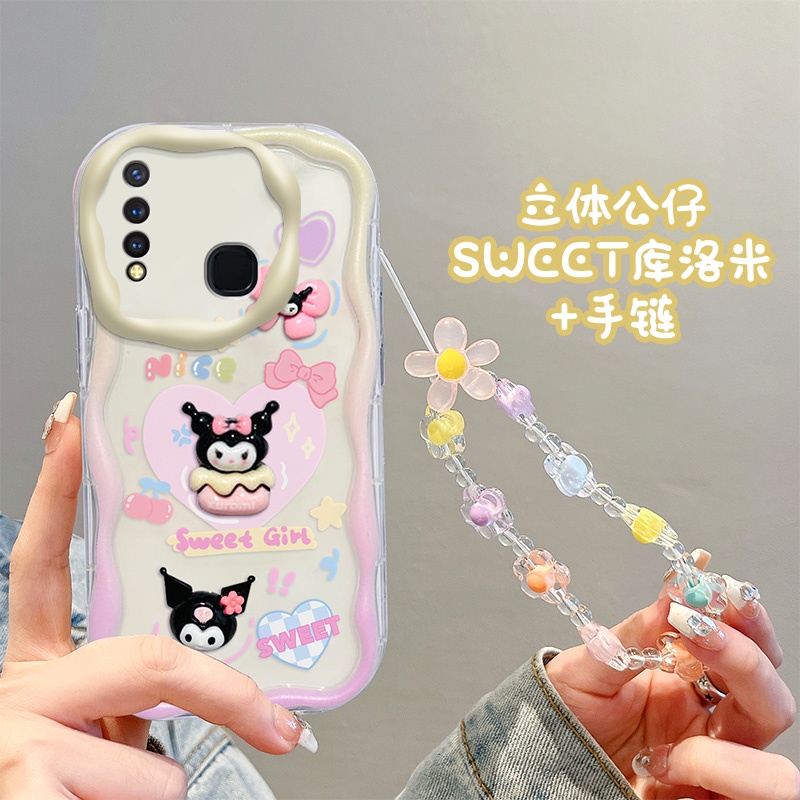 Ốp lưng vivo y19 ốp vivo y19 ốp lưng dễ thương kem cạnh điện thoại hình ba chiều hình búp bê soft case full case nygz