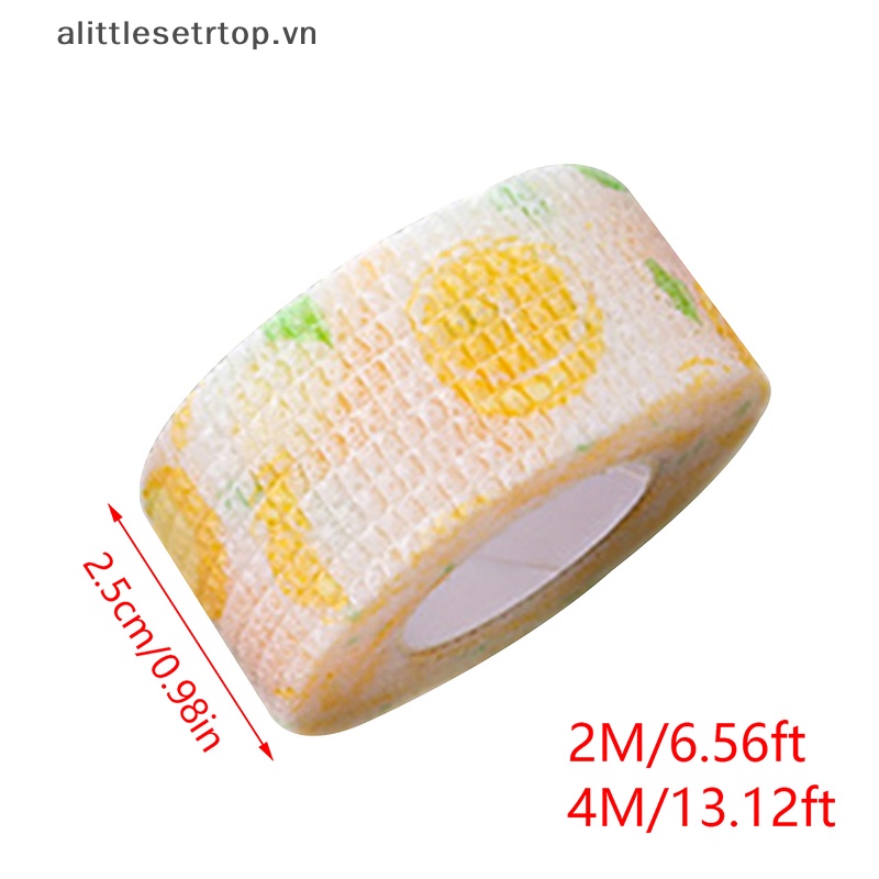 Alittlesetrtop 2m / 4m nail finger protection cute flex anti uv non-woven manicure tool breathable wrap self-adhesive tape sports supply.