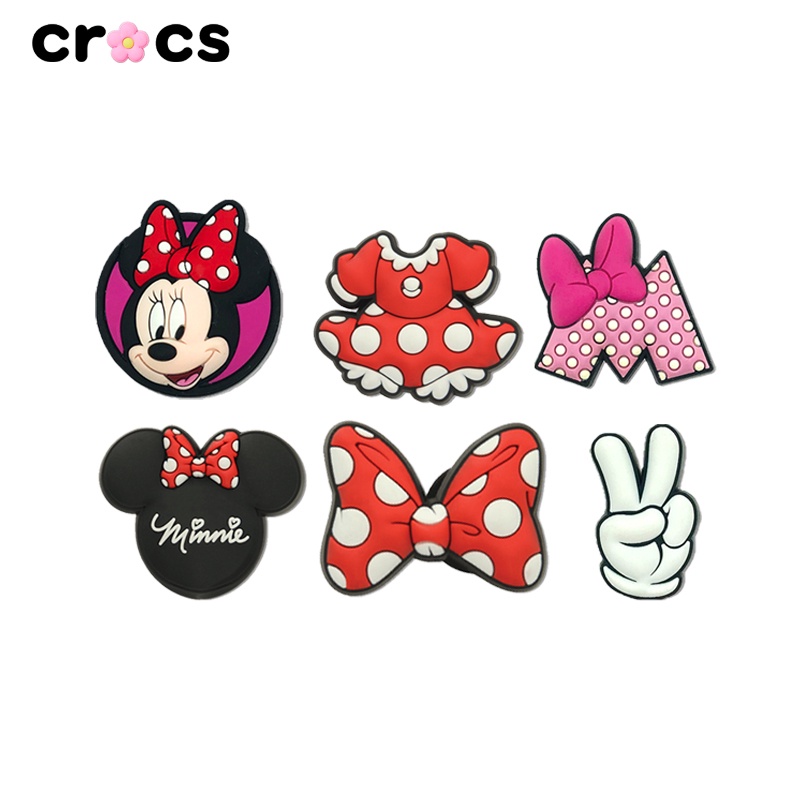 Jibbitz crocs khóa giày phụ kiện crocs dòng disney mickey minnie phim hoạt hình khóa trang trí charm crocs