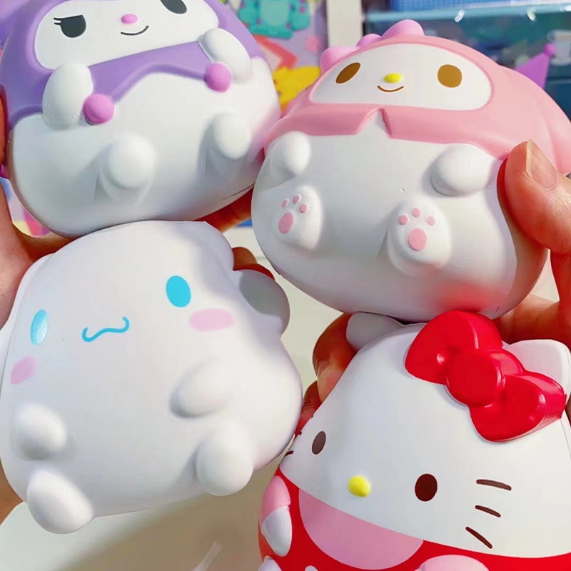 Đồ chơi giải nén sanrio kuromi my melody cinnamoroll pompompurin hello kitty slow rebound mochi toy người lớn trẻ em thư giãn đồ chơi dễ thương mặt dây chuyền chìa khóa ô tô quà tặng sinh nhật