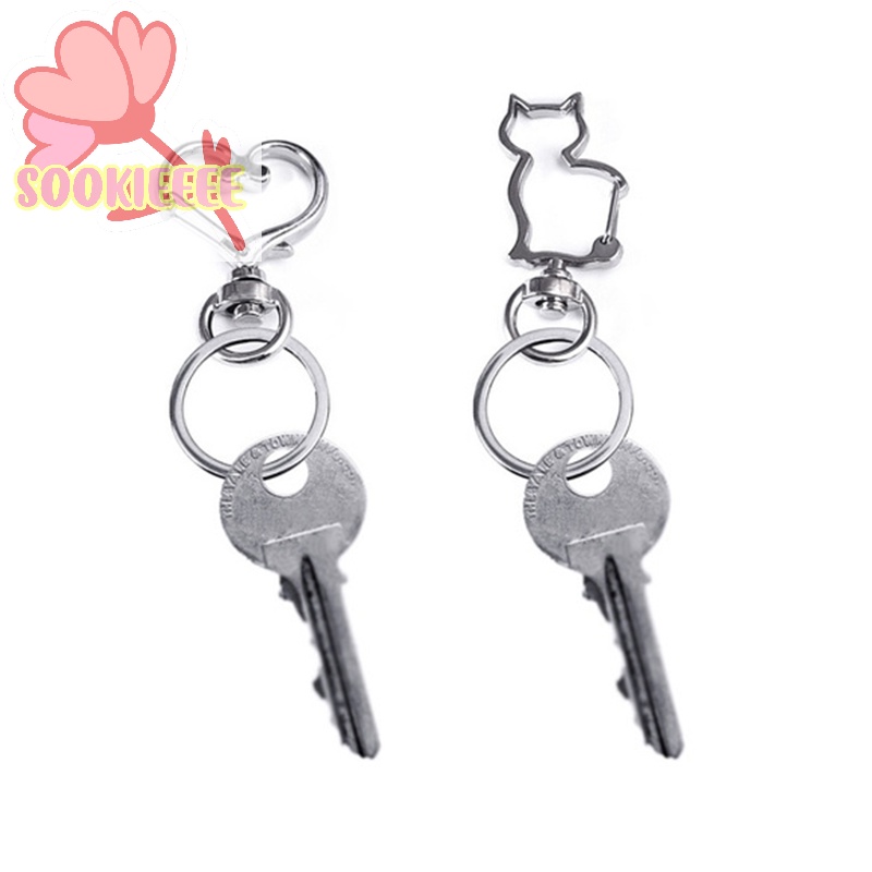 Set 10 Móc Khóa Hình Trái Tim Rỗng diy