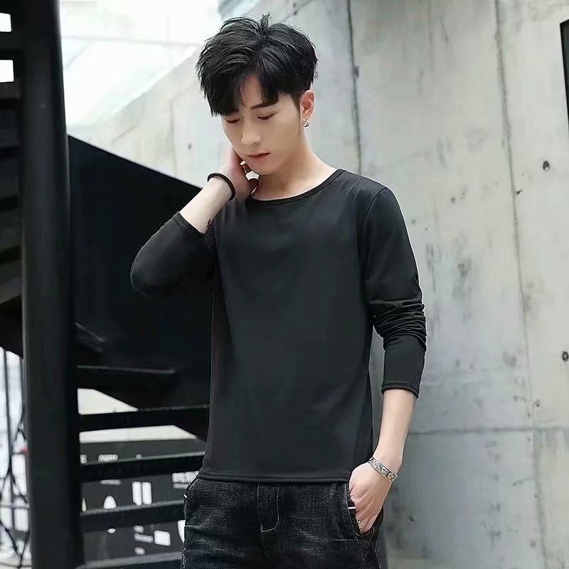 Áo thun dài tay mùa xuân thu nam phong cách Mỹ cao cấp đường phố