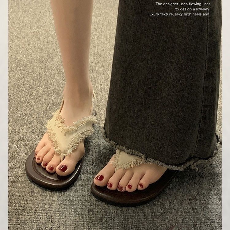 HQ dép sandal nữ dép đi biển dép đế cao Thoải Mái Xinh Xắn  B28G18K