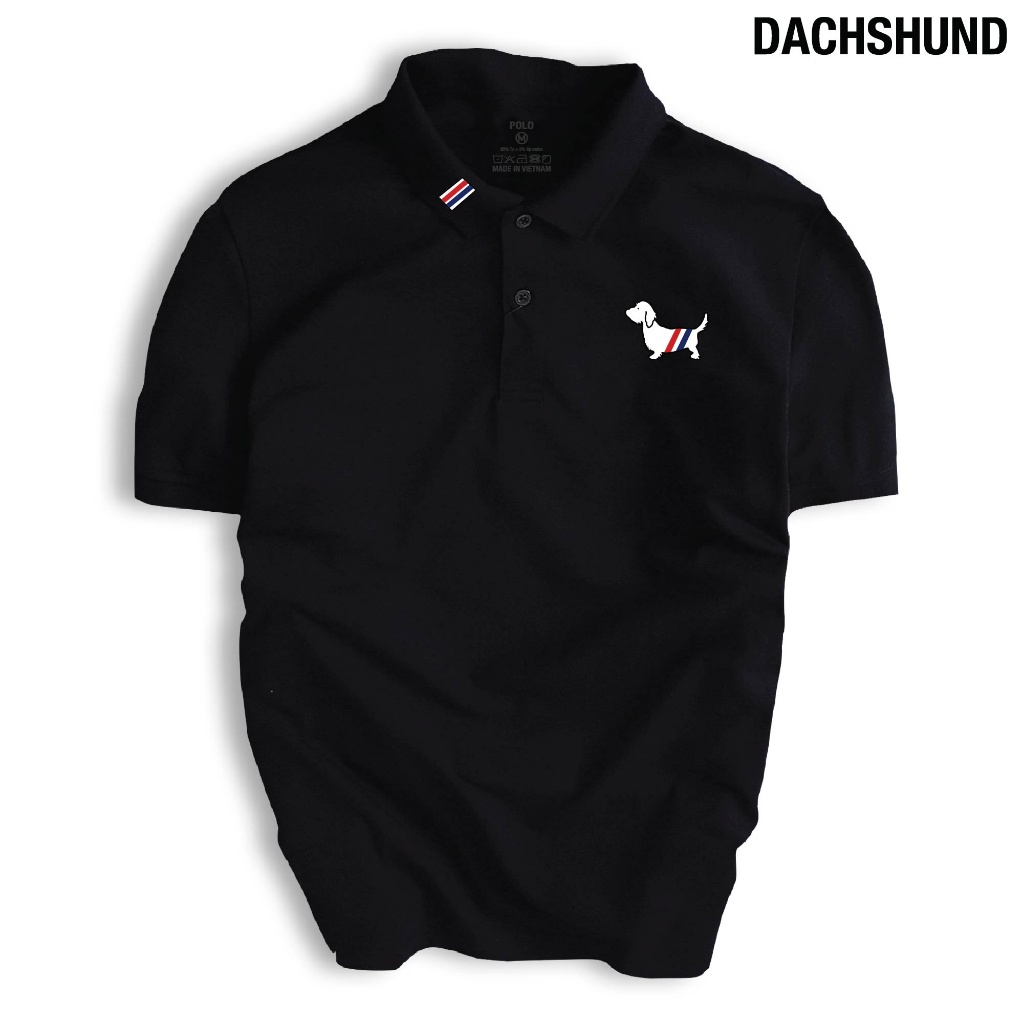 Áo thun POLO Unisex DACHSHUND thiết kế đơn giản, phong cách trẻ trung