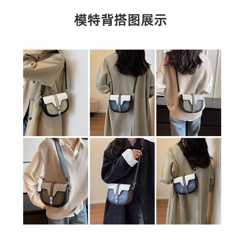 2023 túi xách nữ cao cấp đơn giản túi đeo chéo đẹp phương Tây túi yên ngựa một vai thời trang