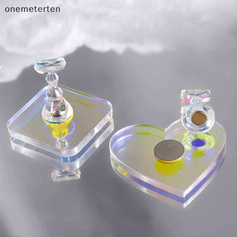 Rten magnetic nail holder acrylic display stand for false nail tips gel polish hiển thị kệ bảng màu dụng cụ thực hành làm móng cung cấp n