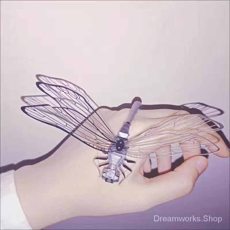 Finger dragonfly metal model puzzle diy handmade gift puzzle assembly stitching 3d three-dimensional toy d19y