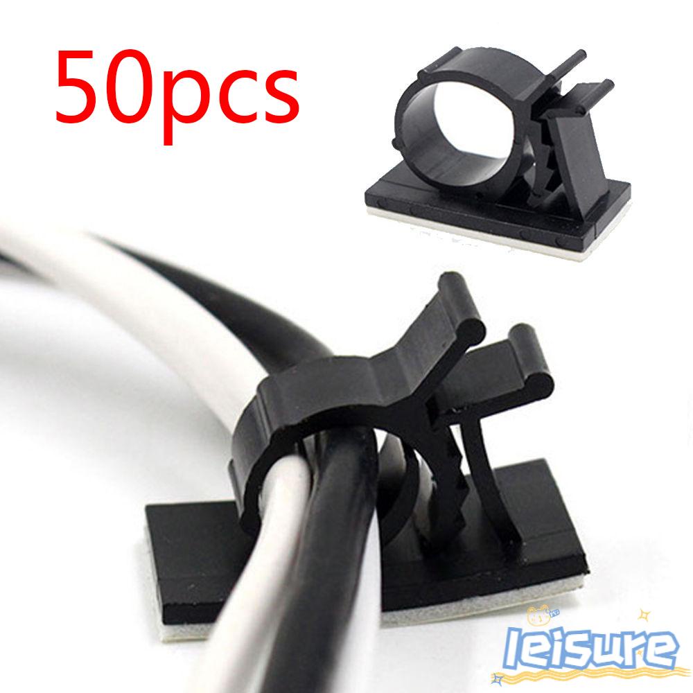 50 Kẹp Cố Định Dây Cáp Bằng Nhựa