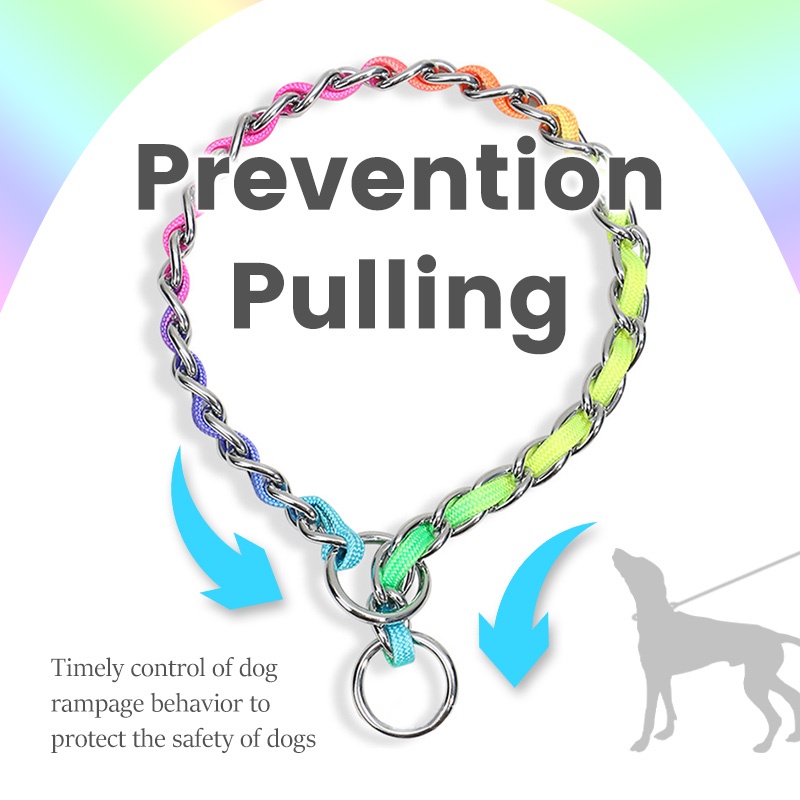 HamshMoc Dây Dắt Thú Cưng Đi Dạo Bằng Thép Không Gỉ Kèm Điều Khiển Chống Trượt