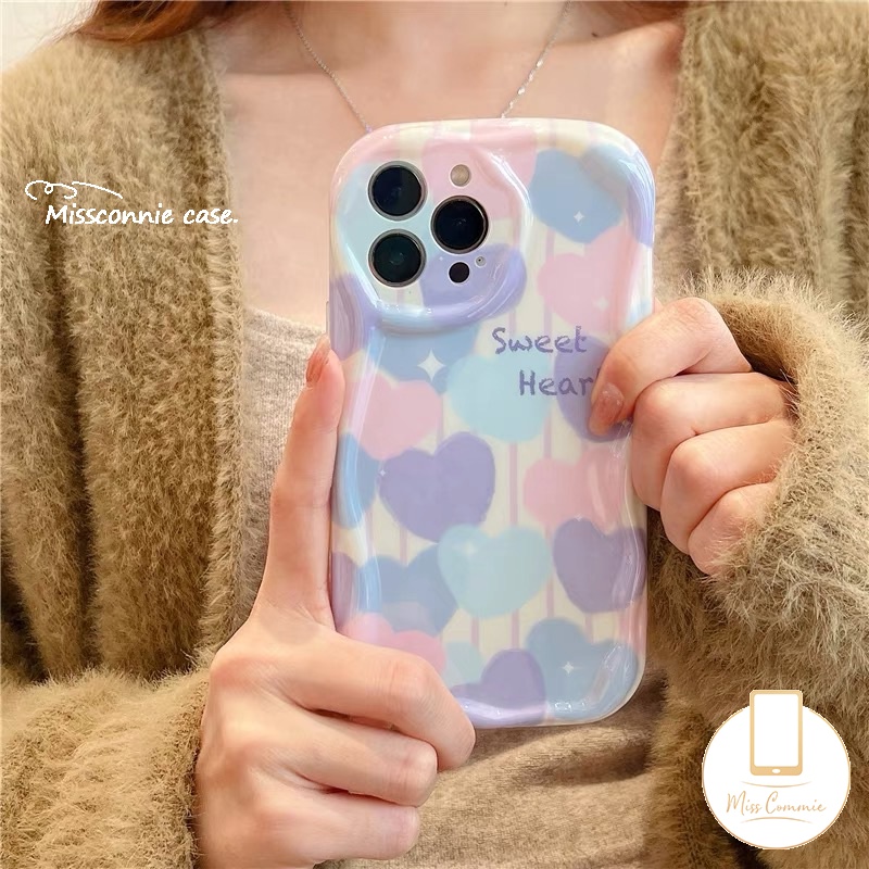 Ốp Điện Thoại Tpu Mềm Chống Sốc Hình Trái Tim 3D Cho iPhone 7 8 6s 6 Plus XR 11 13 12 14 Pro Max 7plus X XS Max SE 2020