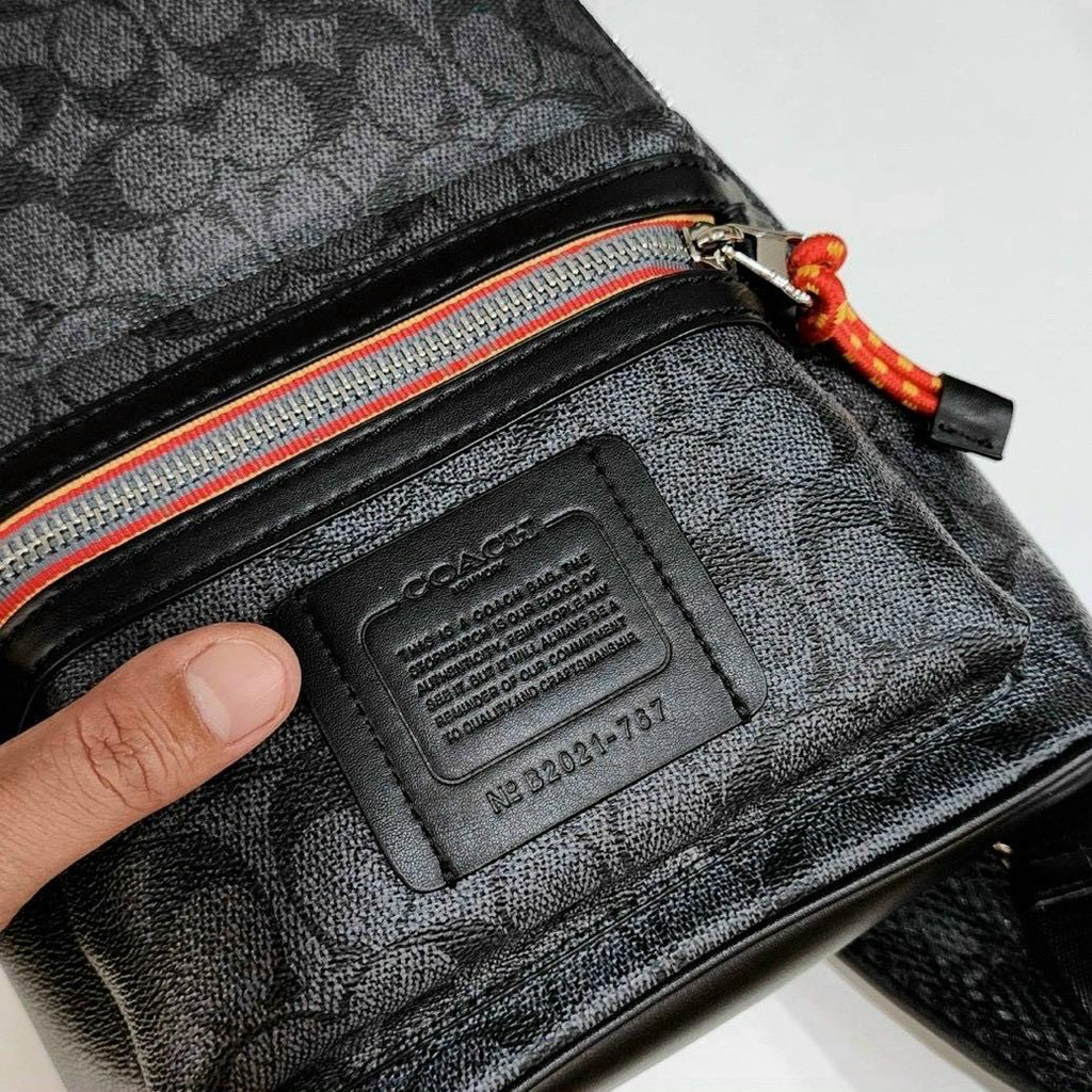 Balo Nam Nữ COACH - ACADEMY PACK IN SIGNATURE CANVAS WITH VARSITY ZIPPER