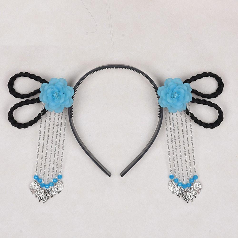 Bộ Tóc Giả Công Chúa Tự Nhiên Kiểu Trung Hoa Cổ Điển Dễ Thương Cho Bé Gái