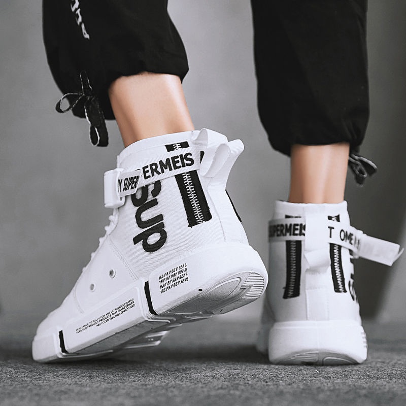 Giày Nam Cổ Cao Thời Trang Giày Thể Thao Thường Ngày Hợp Thời Trang Xu Hướng Trẻ Hip-Hop Giày INS Giày Phong Cách Hot Cho Nam