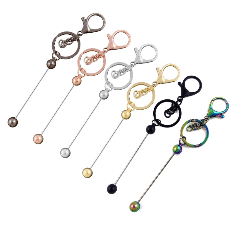 Inf Gradual Móc Khóa Hạt Tròn Nhỏ Bằng Kim Loại Màu Sắc Tươi Tắn Tươi Mới Có Khóa Tôm Hùm Phụ Kiện Túi X