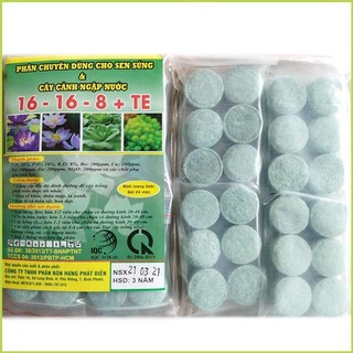 Phân bón chuyên dùng cho hoa sen, súng, cây ngập nước - giúp rễ khỏe, thân mập, lá xanh