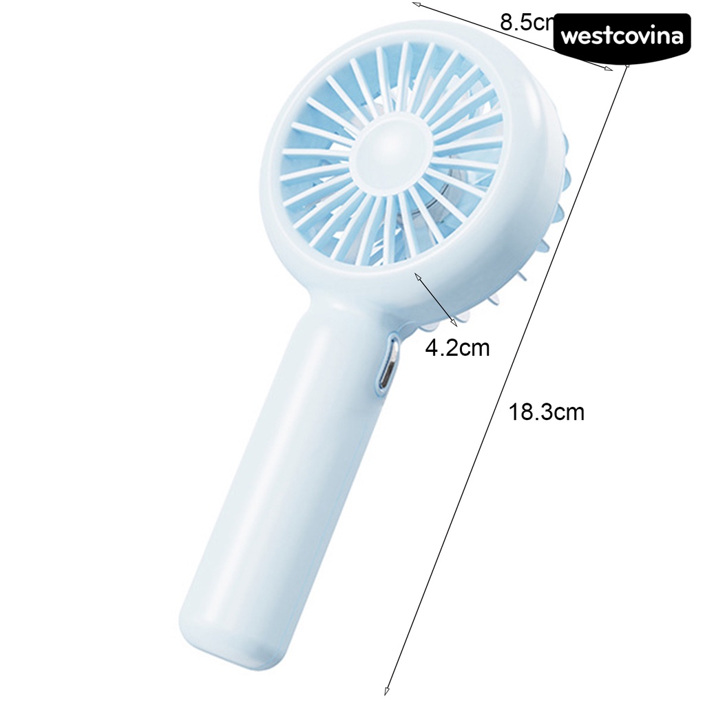 [COD]♋1 Bộ Quạt Cầm Tay Mini Có Thể Sạc Lại Không Gây Tiếng Ồn
