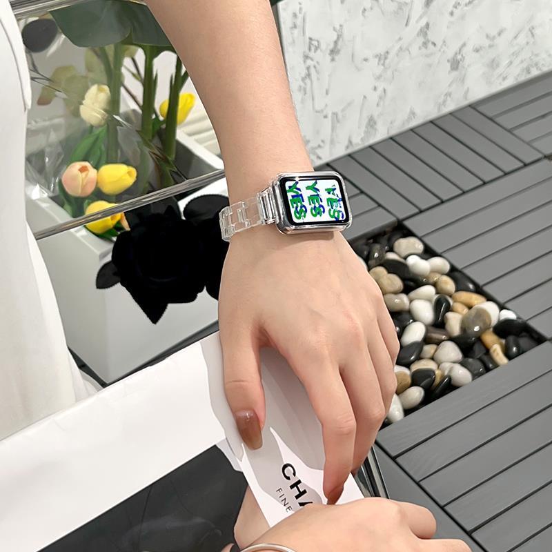 Phù Hợp Dây Đeo Thay Thế Chất Liệu acrylic + PC Trong Suốt Cho Xiaomi Redmi smart band 2 / Xiaomi mi smart band 7 Pro